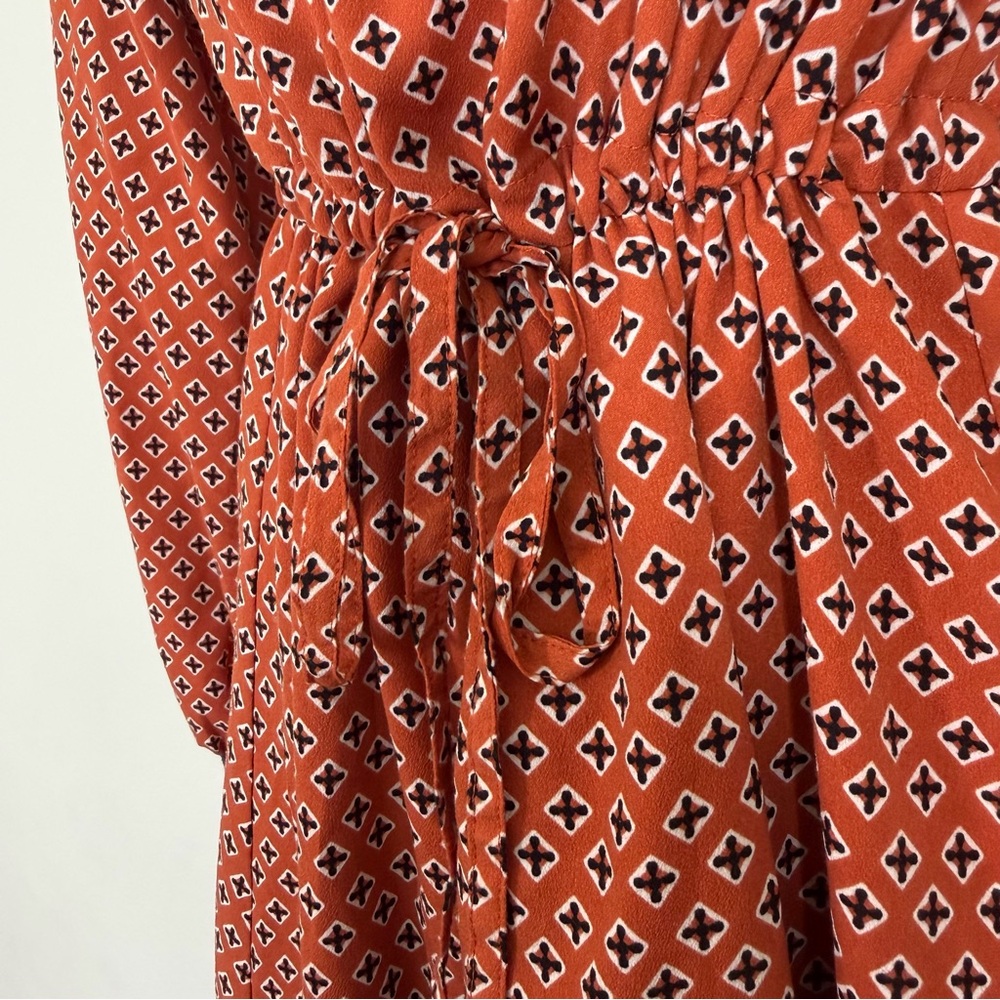 French Connection Orange and Blue Dress Size 4 - Picture 3 of 9